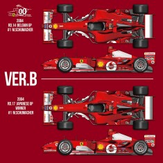 1/12 Ferrari F2004 Ver.B 2004 Rd.14 Belgian GP / Rd.17 Japanese GP