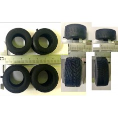 1/20 1990s F1 Narrow Rain Tyres for Tamiya kit (4pcs)
