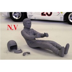 1/12 F1 Driver / Driving Figure Type 2 [N.V.] (Resin Figure + Metal Helmet)