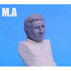 1/12 F1 Driver / Driving Figure Type 8 - M.A. (1 Resin Figure + Helmet)