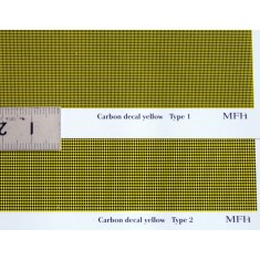Carbon Decals - Yellow [Kevlar] Type 2