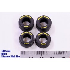 1/43 1990s F1 Narrow Slick Tyres Set (4pcs)