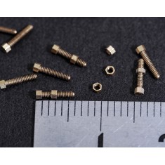 Micro Hexagon Bolt and Nut Set No.01 (10pcs)