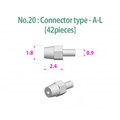 Metal Rivets Series No.20: Connector type-A-L (42pcs)