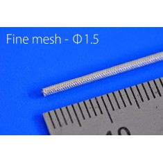 Metal Mesh Hose #Fine Mesh (diameter: 1.5mm, length: 89mm, 5pcs)