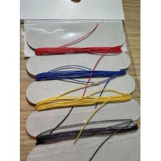 Red, Blue, Yellow & Black Piping Cords (each: dia. 0.4mm, length 1m)