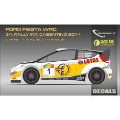 1/24 Ford Fiesta WRC Kubica - 34th Rally Casentino 2014 Decal for Belkits BEL-003