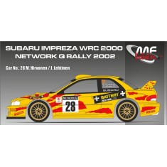 1/24 Subaru Impreza WRC 2000 Hirvonen - Network Q Rally 2002 Decal for Tamiyas