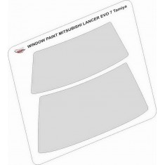 1/24 Mitsubishi Lancer EVO 7 WRC Tamiya Window Masking for Tamiya kits