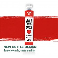 Oil Paint - Warm Red Colour (20ml)