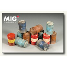 1/35 Striped Metal Drums (12pcs)