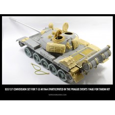 1/35 Prague Events 1968 T-55 Conversion Set - Metal Gun Barrel & PE for Takom kits