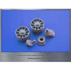 1/35 Su-100/Su-85/85M Idler Wheels & Spindle for Zvezda/Dragon/Miniart kits