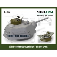 1/35 T-34 Commander Cupola Cast/Welded for Dragon/Zvezda kits