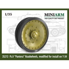 1/35 Pz.V "Panthera" Roadwheels set Modified for Zvezda/Dragon/Miniart T-34/85 (Hybrid)