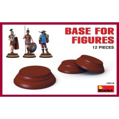 1/16, 1/32, 1/35, 1/48 Brown Bases for figures (12pcs)