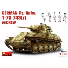 1/35 German PzKpfw.T-70 743(r) w/Crew (1 Tank w/5 figures)