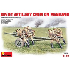 1/35 Soviet Artillery Crew on Maneuver (Anti-Tank Gun ZiS-3 + 5 figures)