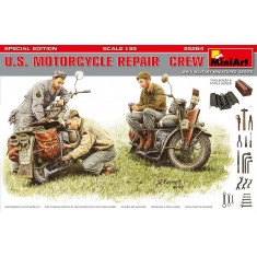 1/35 US Motorcycle Repair Crew [Special Edition] (2 Motorcycles & 3 Figures)