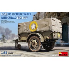 1/35 G-518 US 1t Cargo Trailer "Ben Hur" with Canvas