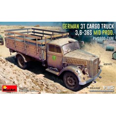 1/35 German 3t Cargo Truck 3.6-36S Mid Prod. PMQ600-Type