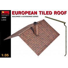 1/35 European Tiled Roof (Size L x W: 250mm x 252mm) 