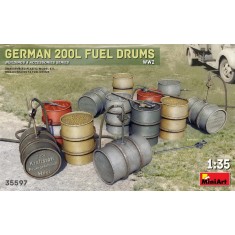 1/35 WWII German 200l Fuel Drums