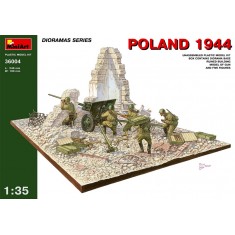 1/35 Poland 1944 (Ruined Building+5 figures+Guns+Diorama Base, Base Size: 248mm x 190mm) 