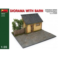 1/35 Diorama w/Barn  (Diorama Base+Barn, Base Size: 260mm x 225mm)