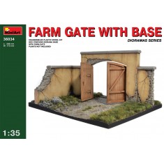 1/35 Farm Gate w/base (Diorama Base+Farm Gate, Base Size: 208mm x 173mm)