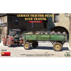 1/35 German Tractor D8506 with Trailer