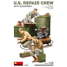 1/35 US Repair Crews (3 figures) with Equipment