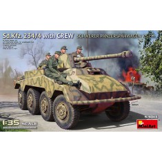 1/35 SdKfz. 234/4 Schwerer Panzerspahwagen 7.5cm with Crew