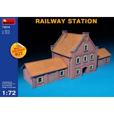 1/72 Railway Station (Building Size L x H x W: 405mm x 160mm x 133mm)