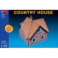 1/72 Country House (Building Size L x H x W: 115mm x 90mm x 115mm)