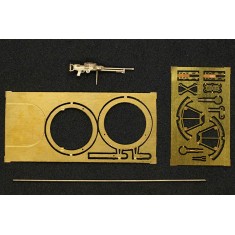 1/72 Stripped Lewis MK I Single MG with A Shortened Radiator On The Scarff Ring