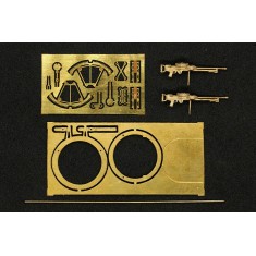 1/72 Stripped Lewis MK I Twin MG with A Shortened Radiator On The Scarff Ring
