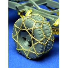Double Wheel Tyre Chains for 1/35 German WWII 1.5ton & 3ton Truck