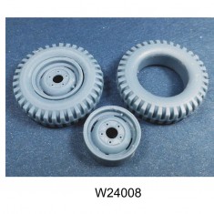 1/24 7.50x16 Military Pattern Spare Wheels  for Land Rover (2pcs)