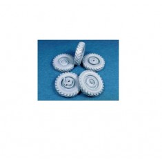 1/24 Jeep Firestone Ground Grip Wheels for Italeri kits