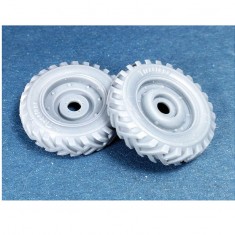 1/24 WWII Jeep 7.50x16 Military Pattern Wheels for Italeri kits