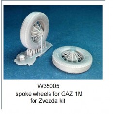 1/35 GAZ-M1 Spoke Wheels for Zvezda kits (2pcs)