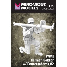 1/35 WWII German Soldier with Panzerscherck #2