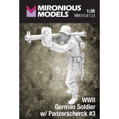 1/35 WWII German Soldier with Panzerscherck #3