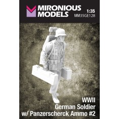 1/35 WWII German Soldier with Panzerscherck Ammo #2