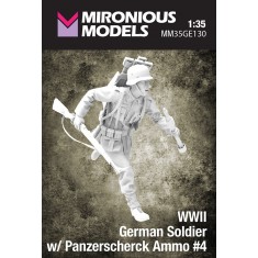 1/35 WWII German Soldier with Panzerscherck Ammo #4