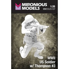 1/35 WWII US Soldier with Thompson #3