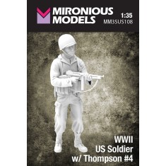 1/35 WWII US Soldier with Thompson #4