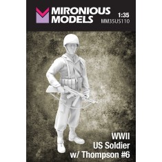 1/35 WWII US Soldier with Thompson #6