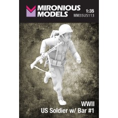 1/35 WWII US Soldier with Bar #1